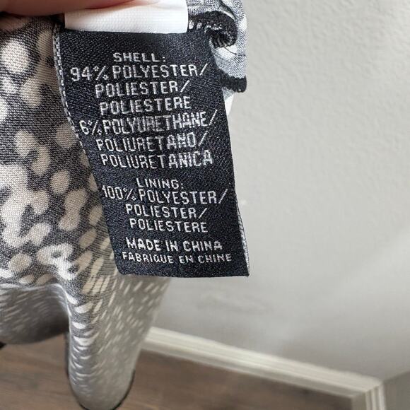 Tibi Womens Size 4 Polka Dot Midi Shift Dress Ombre V-Neck Hourglass Long Sleeve - Picture 8 of 9